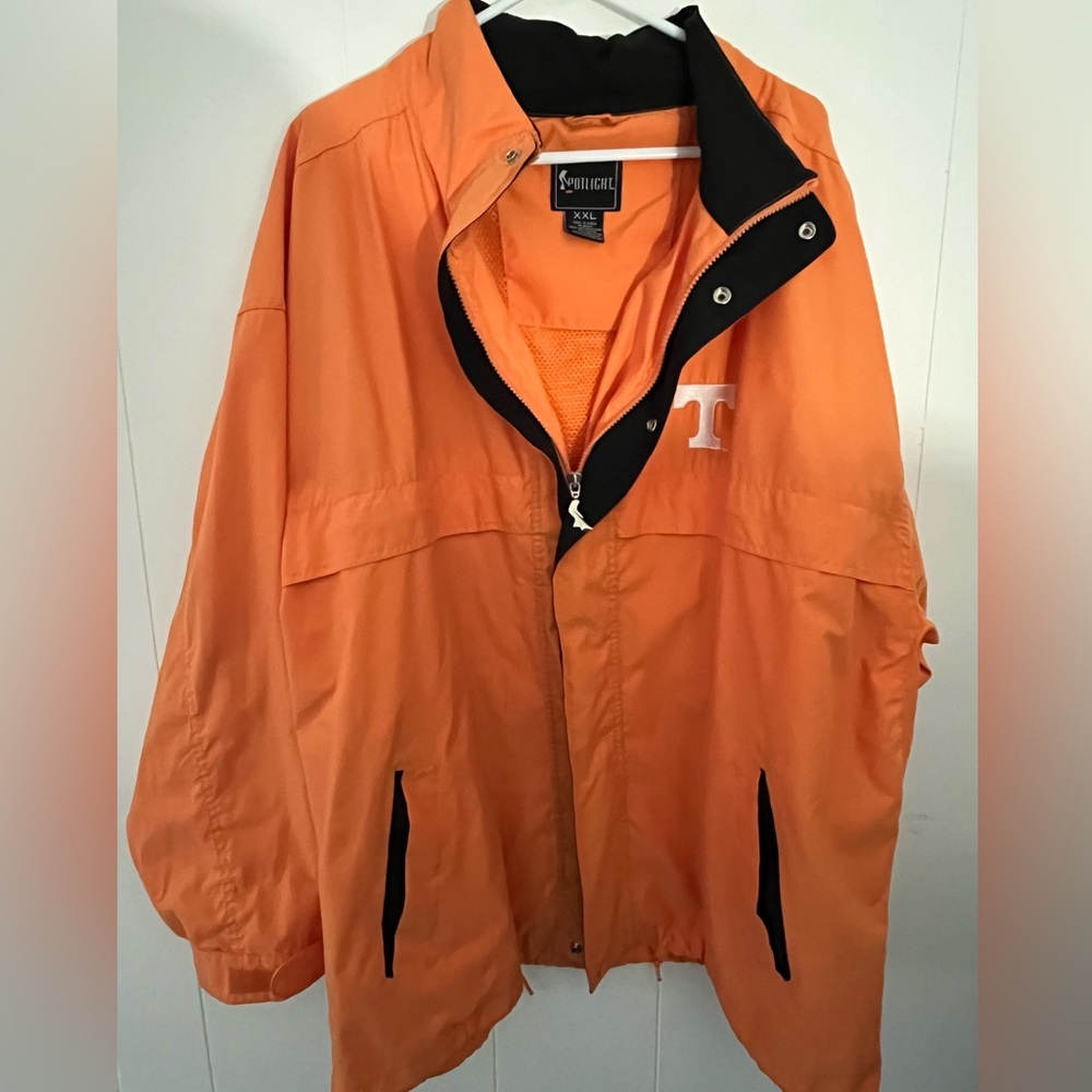 Vintage Spotlight University of Tennessee Vols orange Jacket Coat Size XXL